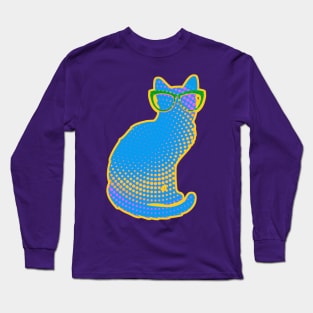 Cat with Glasses Long Sleeve T-Shirt